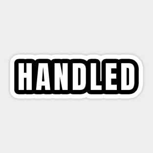 Handled Sticker